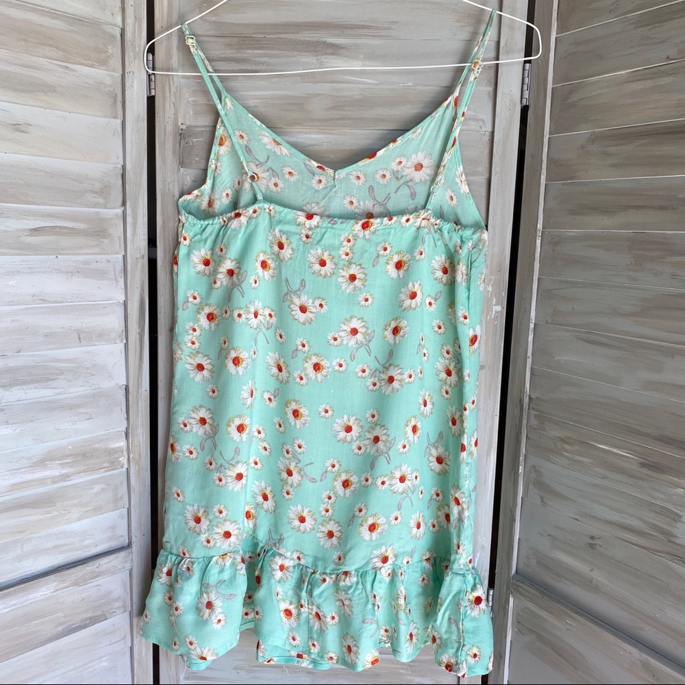 LA HEARTS from PACSUN top mint peplum daisy print NWT size Medium - Picture 2 of 7